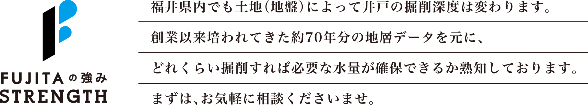 FUJITAの強み